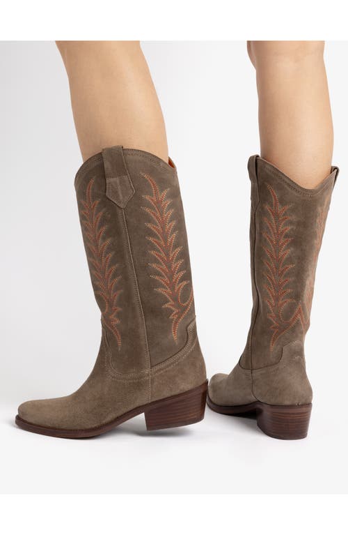 Penelope Chilvers Goldie Western Boot In Taupe