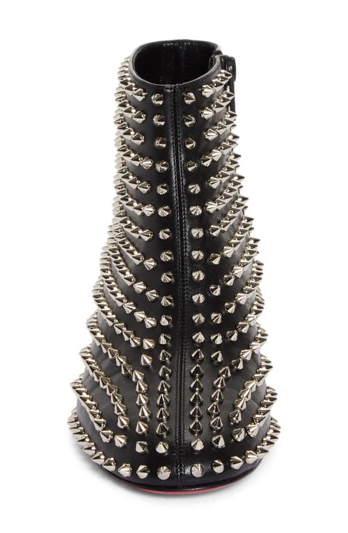 Shop Christian Louboutin Spikeasy Studded Bootie In Black/silver