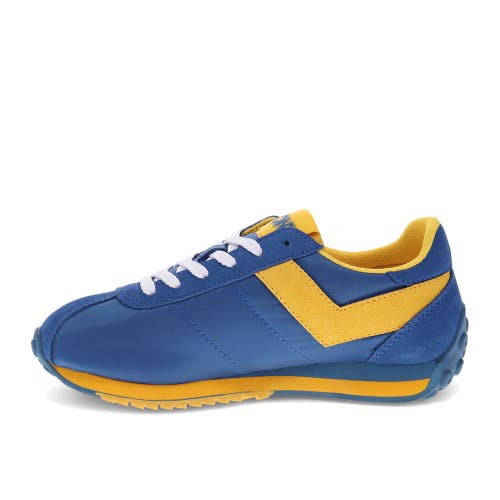 Shop Pony Run 78 Sneakers In Blue/yellow