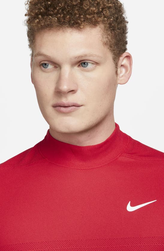 NIKE X TIGER WOODS DRI-FIT MOCK NECK GOLF POLO