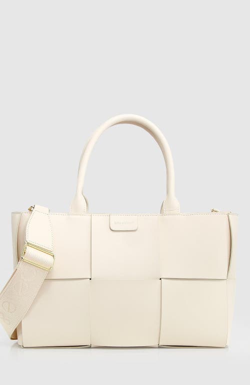 Belle & Bloom Long Way Home Woven Tote In Cream