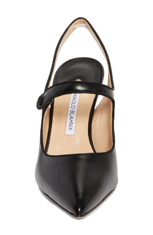 MANOLO BLAHNIK MANOLO BLAHNIK CAMPARISLI POINTED TOE MARY JANE SLINGBACK PUMP