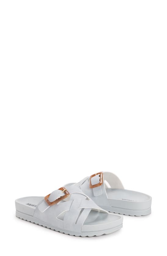 Muk Luks Grand Shayna Slide Sandal In Light Blue