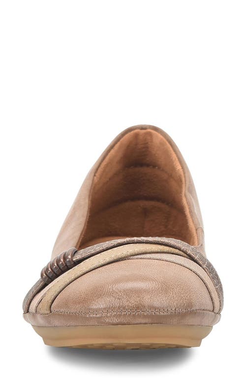 Eurosoft Shainna Ballet Flat In Almond/copper