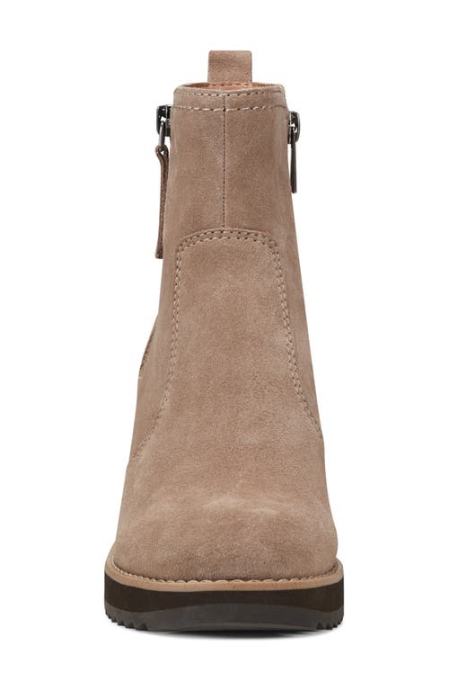 Shop Earth ® Cinto Platform Wedge Bootie In Beige Suede