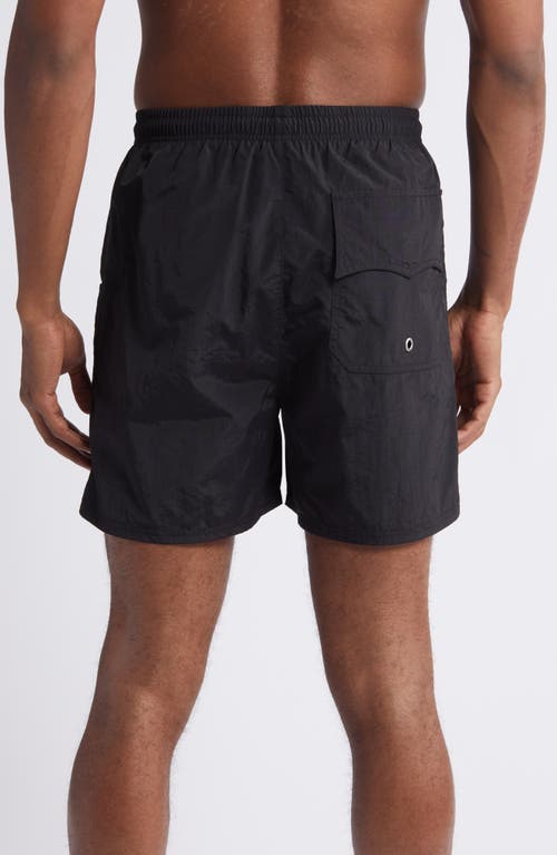 Shop Elwood Venice Nylon Swim Trunks In Coal