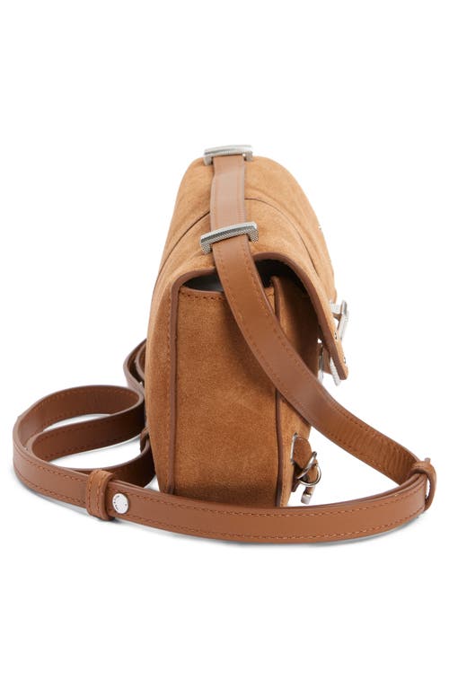 Shop Rag & Bone Max Convertible Shoulder Bag In Brown Suede