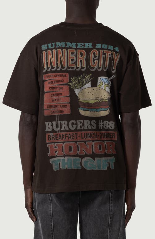 Shop Honor The Gift Burgers Graphic T-shirt In Black