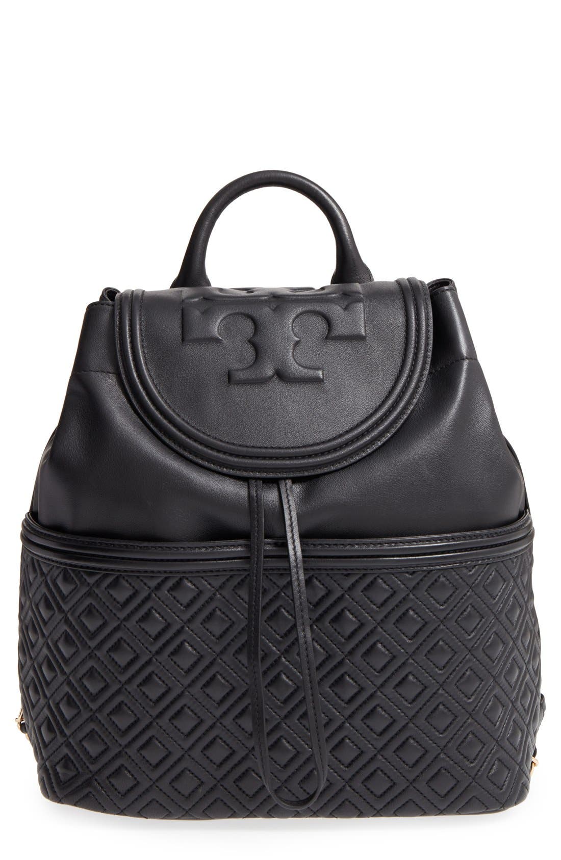 Tory Burch 'Fleming' Quilted Lambskin Leather Backpack Nordstrom