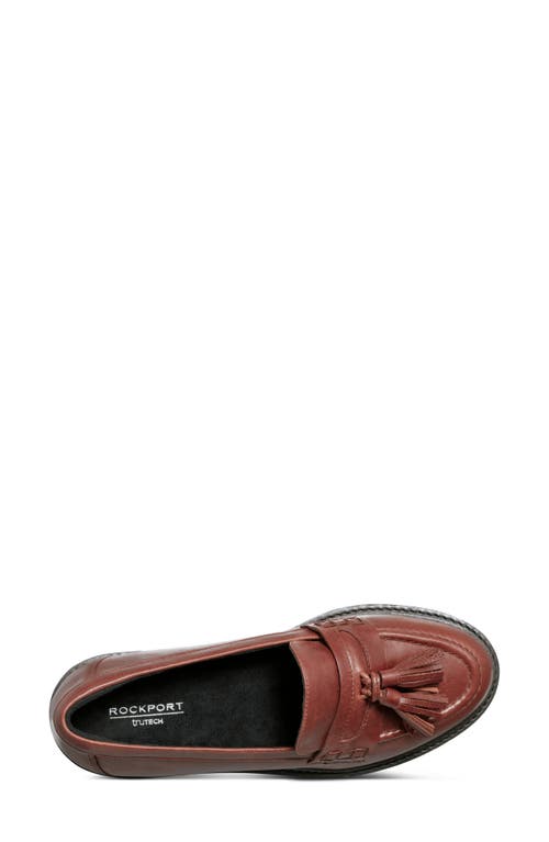 Shop Rockport Kiara Tassel Loafer In Dark Natural