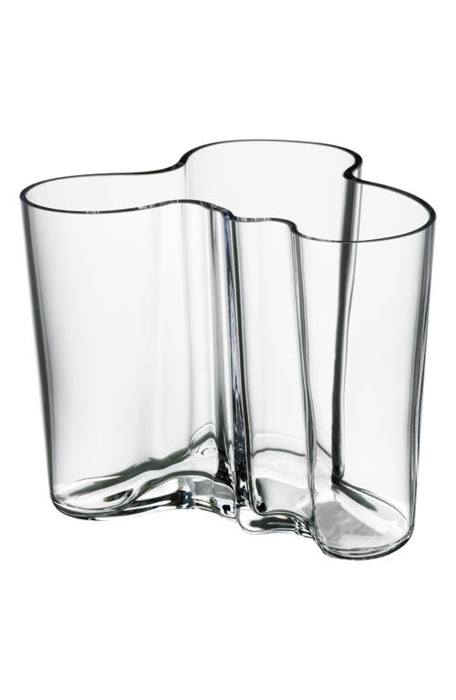 Iittala Aalto Glass Vase in Transparent