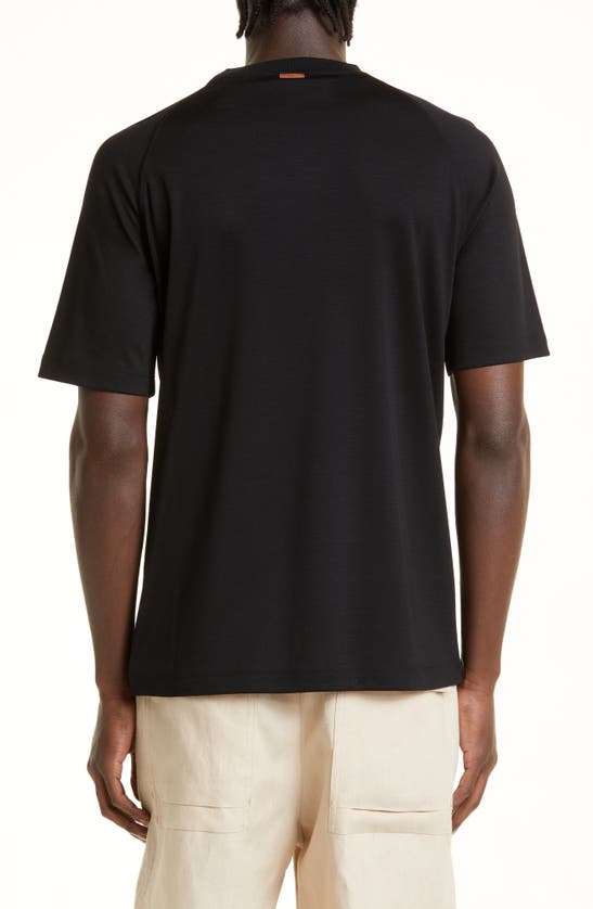 ZEGNA ZEGNA HIGH PERFORMANCE™ SHORT SLEEVE WOOL T-SHIRT