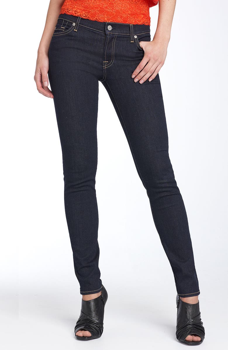 7 For All Mankind® 'The Skinny' Stretch Jeans (Rinsed Indigo) | Nordstrom