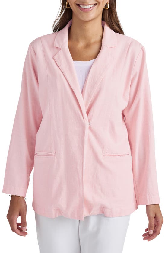 Splendid Stella Relaxed Tie-belt Blazer In Patina