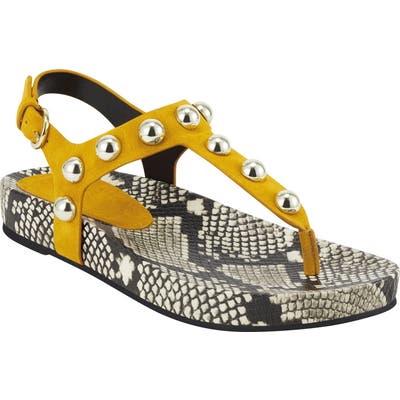 Marc Fisher Ltd Indie Studded Sandal, Yellow