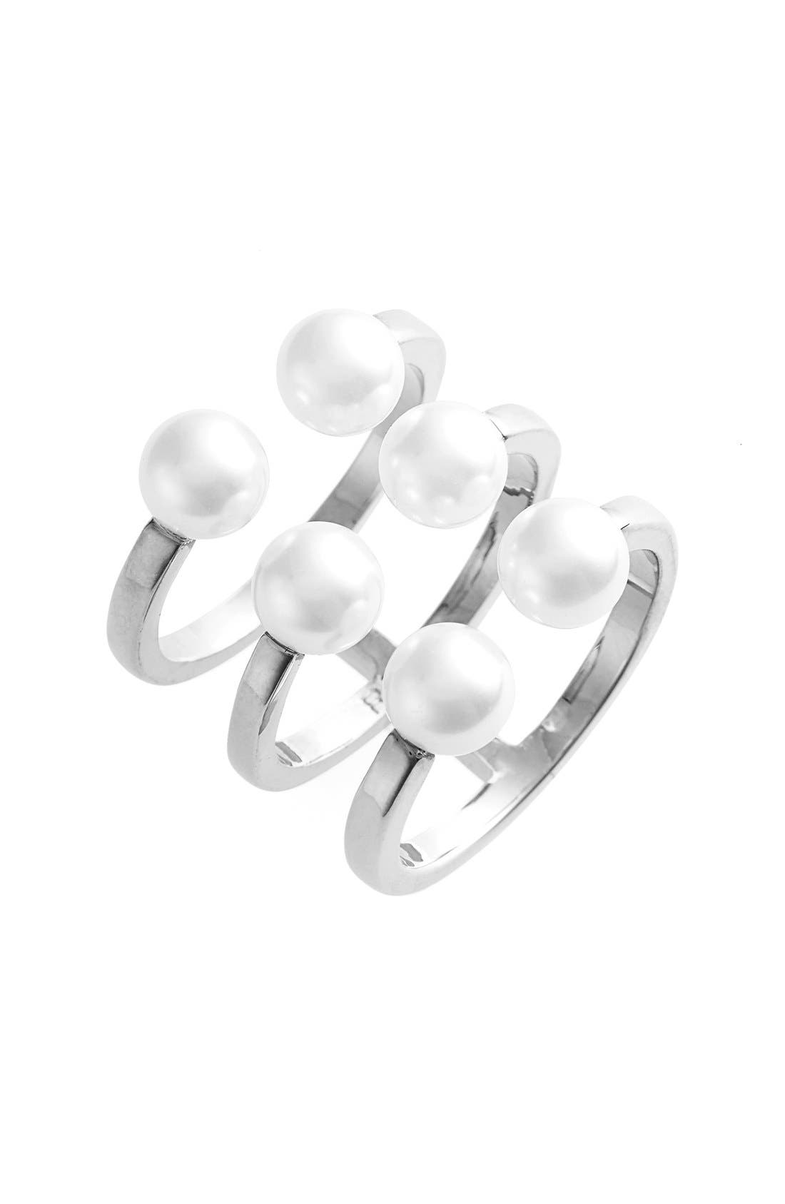 Rebecca Minkoff Open Faux Pearl Ring Nordstrom