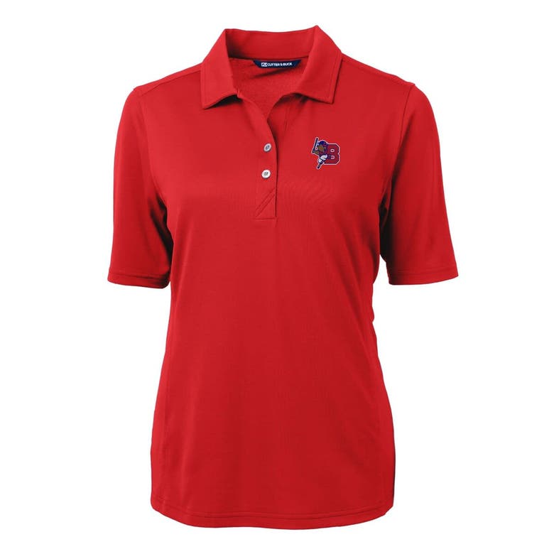 Shop Cutter & Buck Red Buffalo Bisons Virtue Drytec Eco Pique Recycled Polo