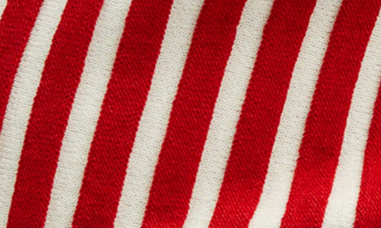 Shop Mango Carmin Stripe Jersey Polo In Red