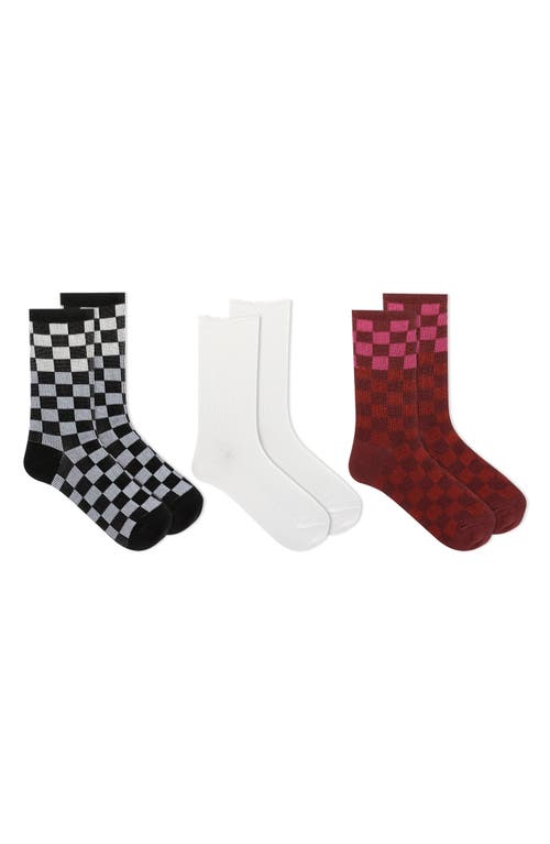 3-Pack Assorted Boot Crew Socks in Bast