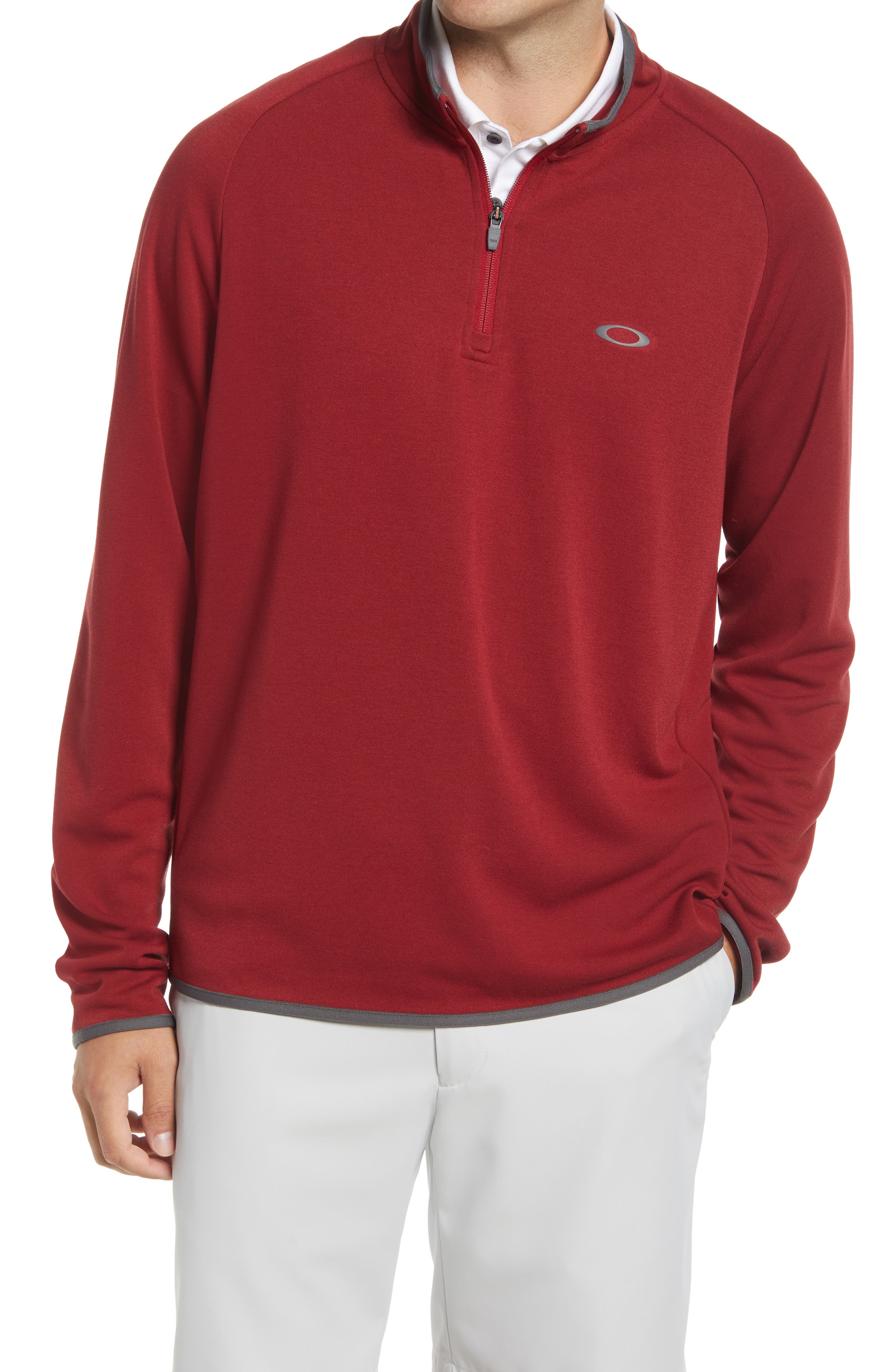 red half zip