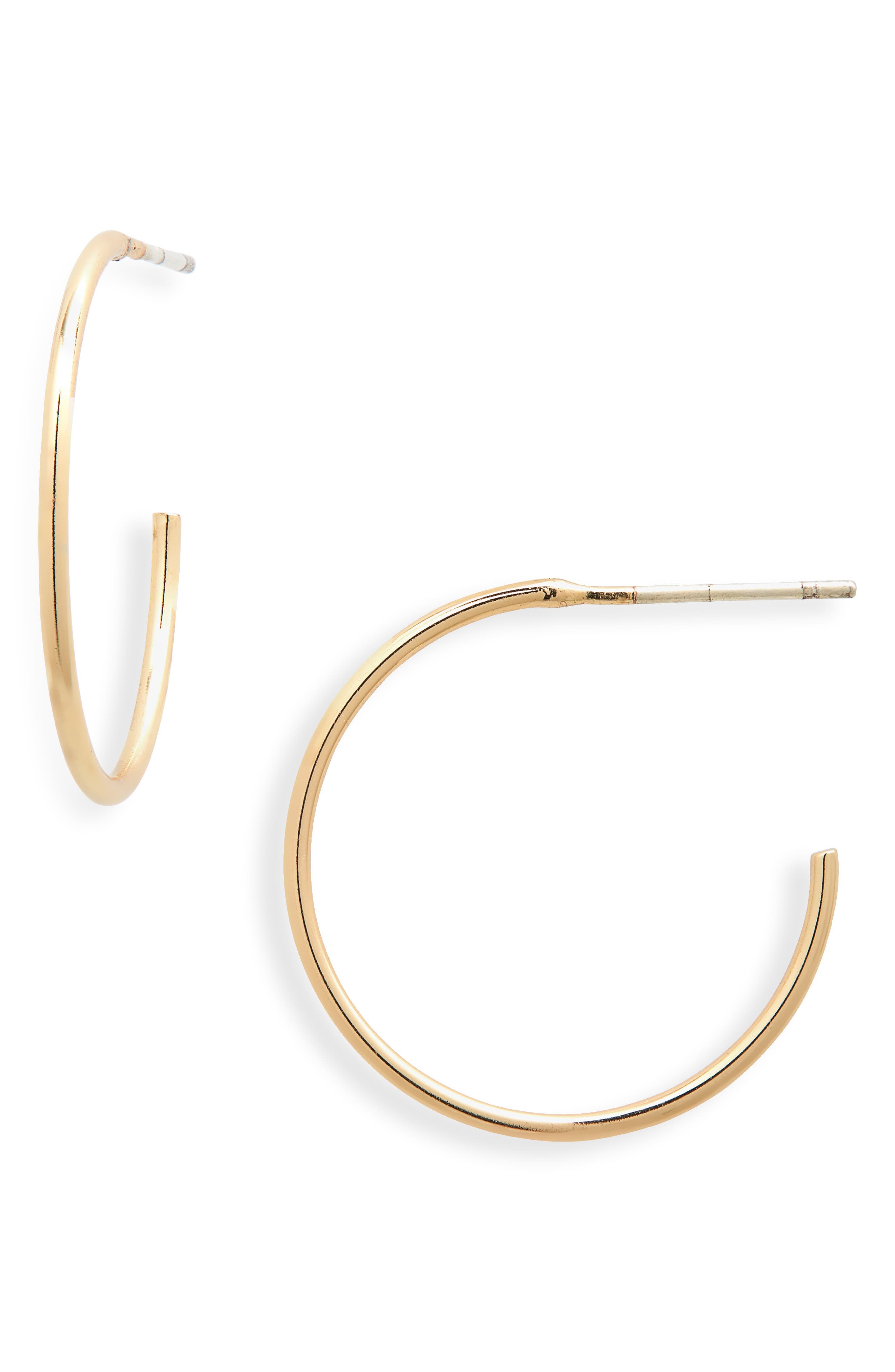 rose gold hoop earrings nordstrom