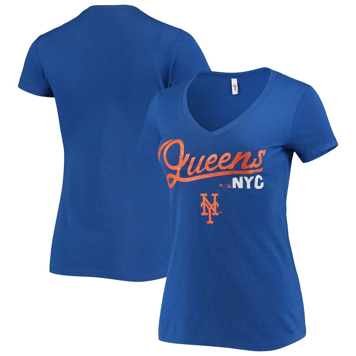BREAKINGT Women's Royal New York Mets Queens NYC Hometown V-Neck T-Shirt at Nordstrom