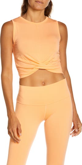 Alo Yoga Cover Twist-Front Cropped Tank