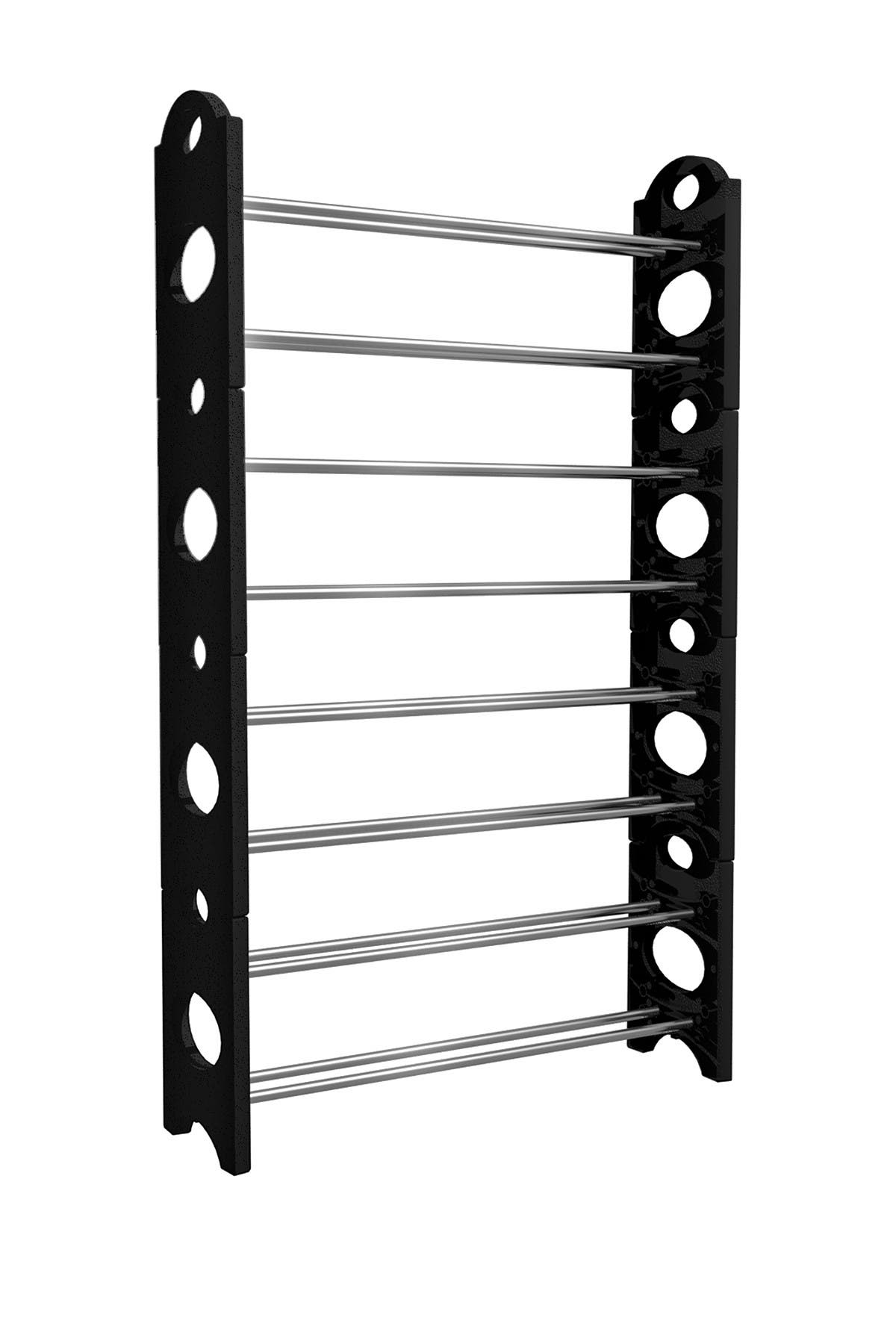 stackable rack on Sorbus Black 8 Shelf Stackable Shoe Rack Organizer Storage Nordstrom Rack