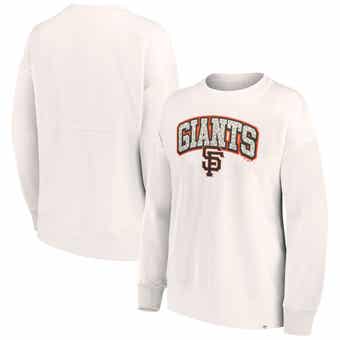 Women's Starter White/Brown San Diego Padres Shutout Pullover Sweatshirt Size: Large