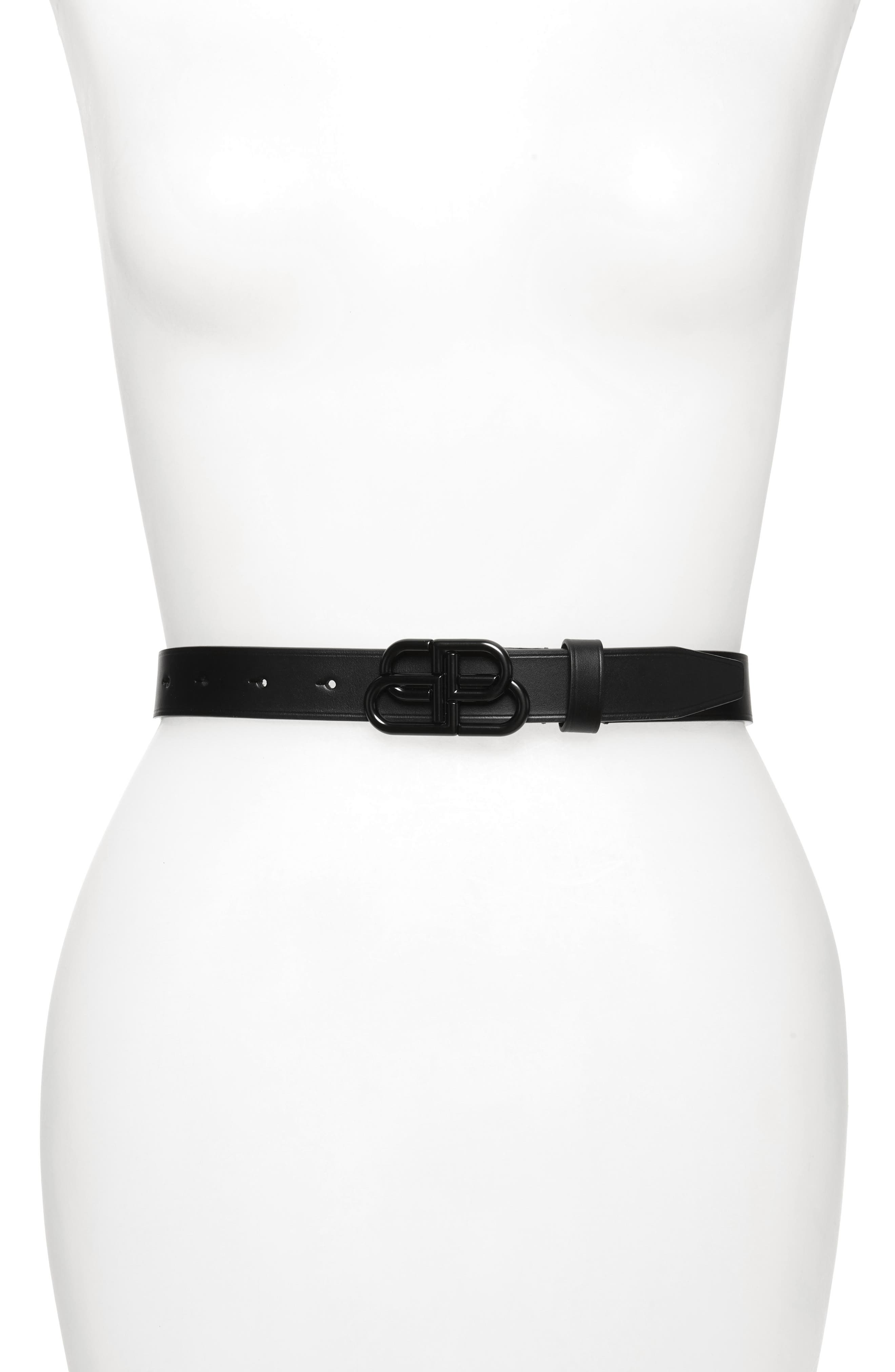 balenciaga belt black