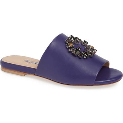 Charles David Soleil Slide Sandal, Purple