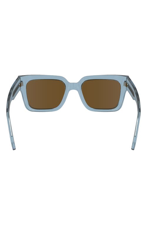 Shop Paul Smith Kenton 52mm Rectangular Sunglasses In Azure