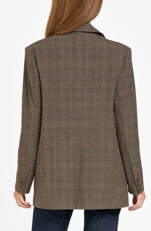 Shop Wayf Amalia Plaid Blazer In Brown Plaid