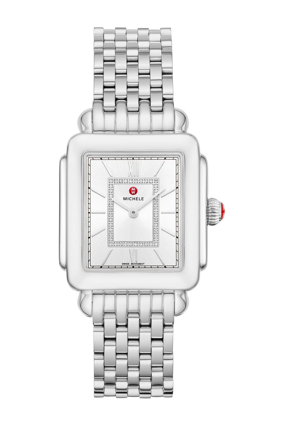 michele women's deco ii diamond watch