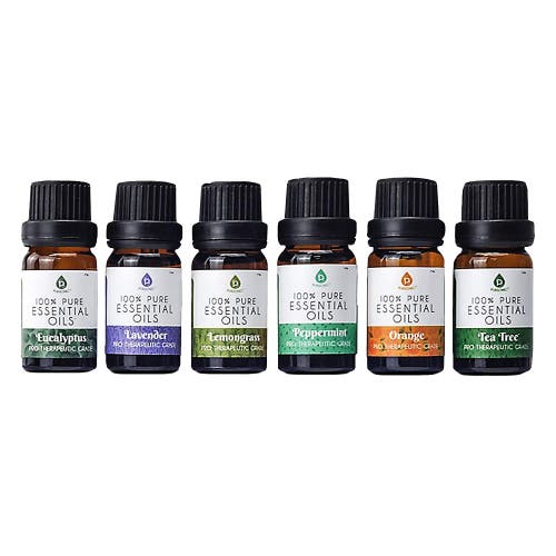Pursonic 6 Pack Of 100% Pure Essential Aromatherapy Oils Blends In Dark Brow