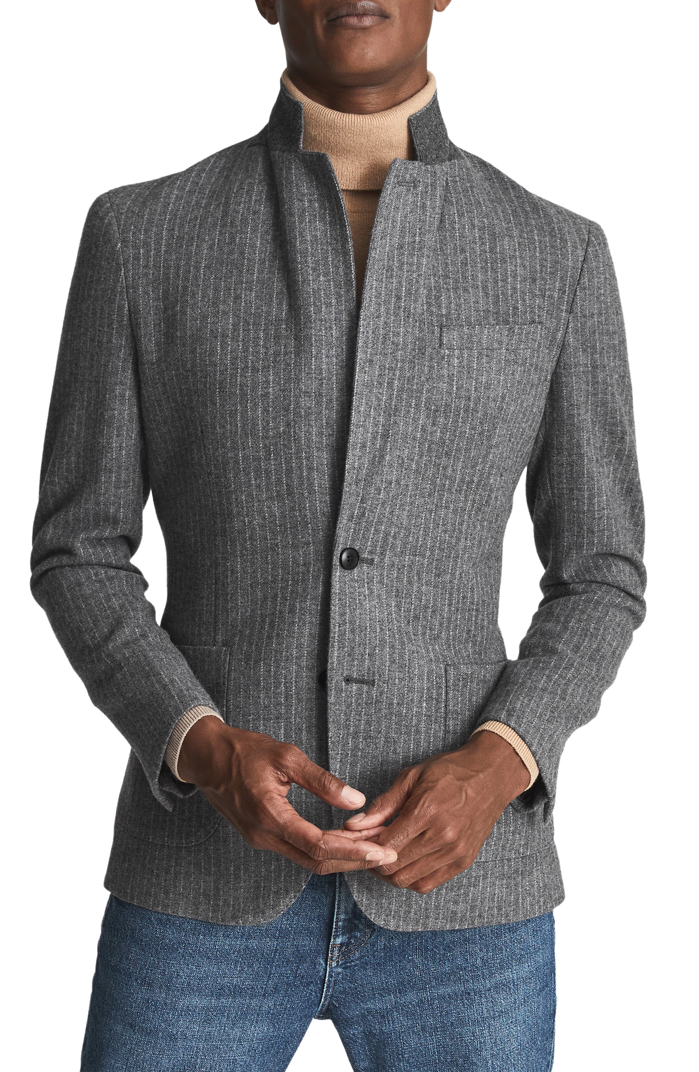 pinstripe sport coat