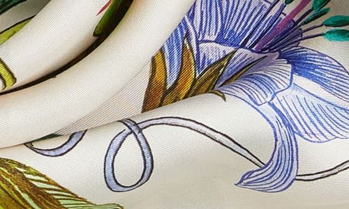 Echo Sunkissed Silk Square Scarf In Tangerine