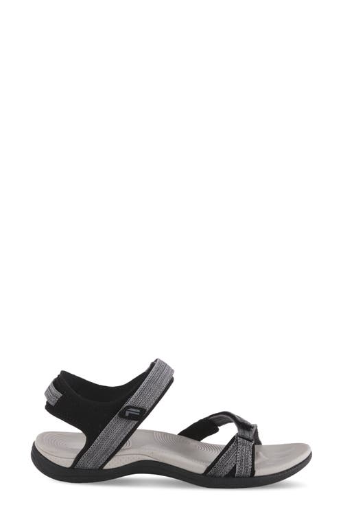 Flexus By Spring Step Powerpop Strappy Sport Sandal In Grey Multi