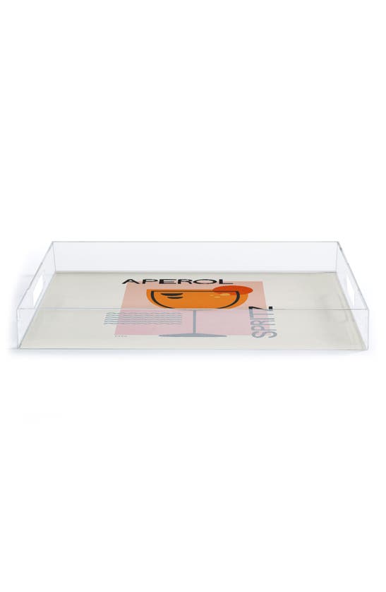 Deny Designs Aperol Spritz Tray In Cream