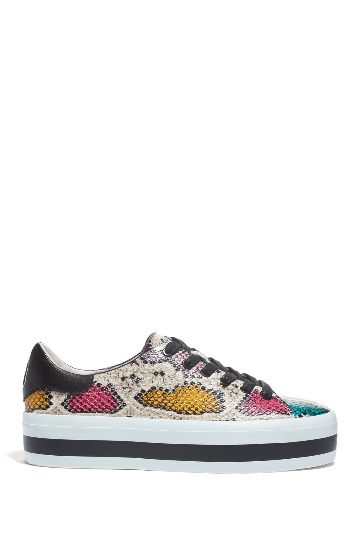 snakeskin platform sneakers