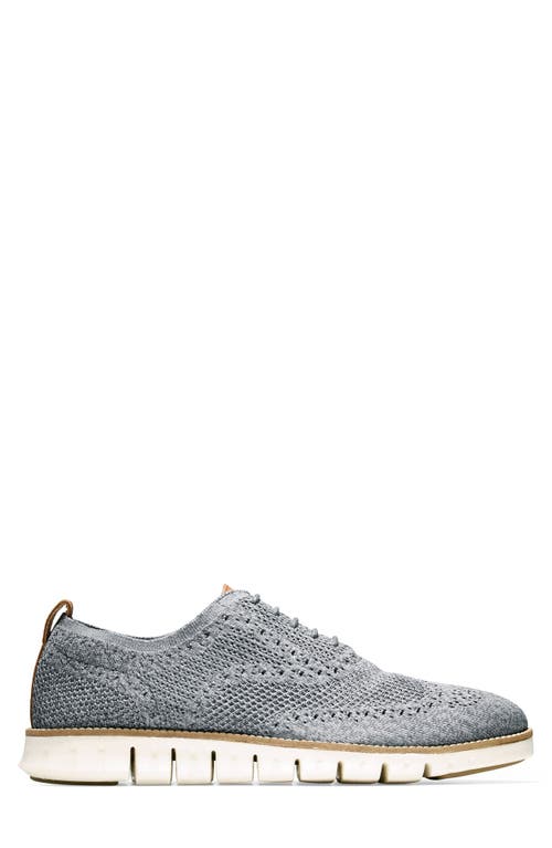 Shop Cole Haan Zerogrand Stitchlite Wing Oxford In Ironstone/ivory