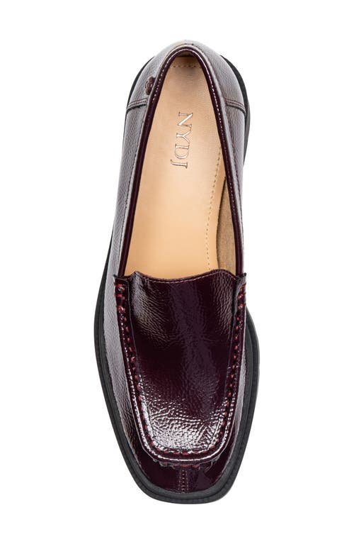 Shop Nydj Henna Platform Loafer In Wine