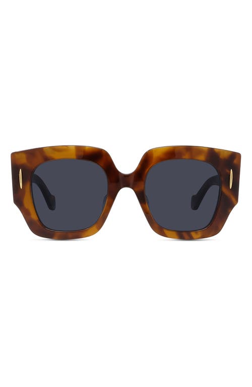 Loewe Anagram 50mm Small Geometric Sunglasses in Blonde Havana /Blue at Nordstrom