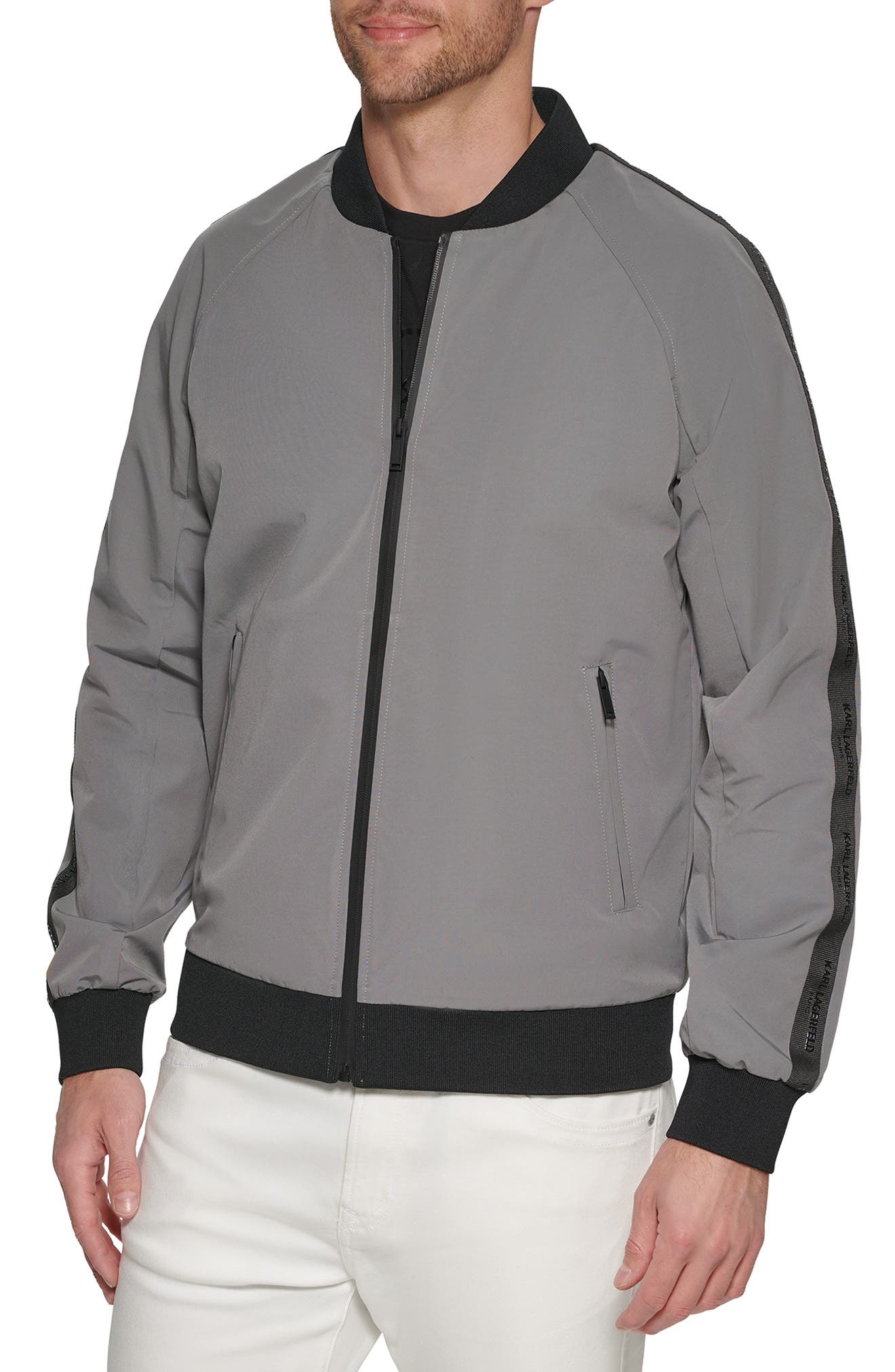 Karl Lagerfeld Paris Bomber Jacket 