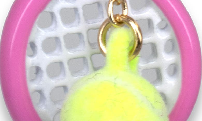 Shop Charm It Tennis Racquet Charm In Pink