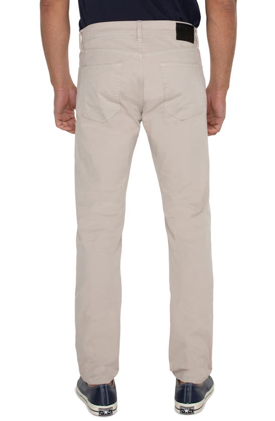 Shop Liverpool Los Angeles Liverpool Kingston Modern Straight Leg Twill Pants In Cement