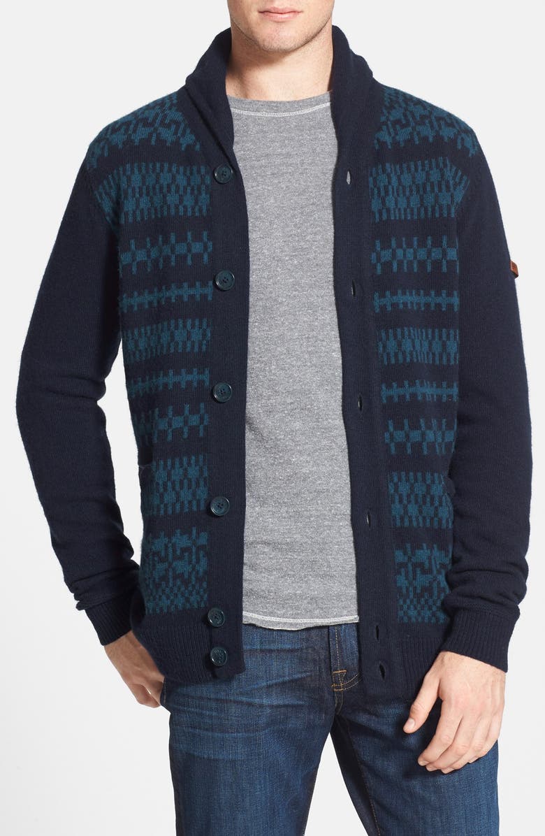 Ben Sherman Fair Isle Shawl Collar Cardigan | Nordstrom