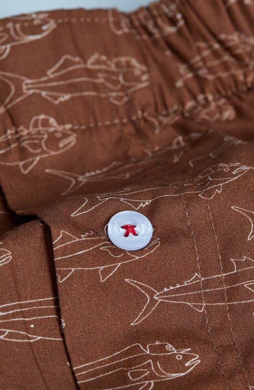 DRUTHERS NYC DRUTHERS NYC ORGANIC COTTON SCHOOL OF FISH BOXER SHORT
