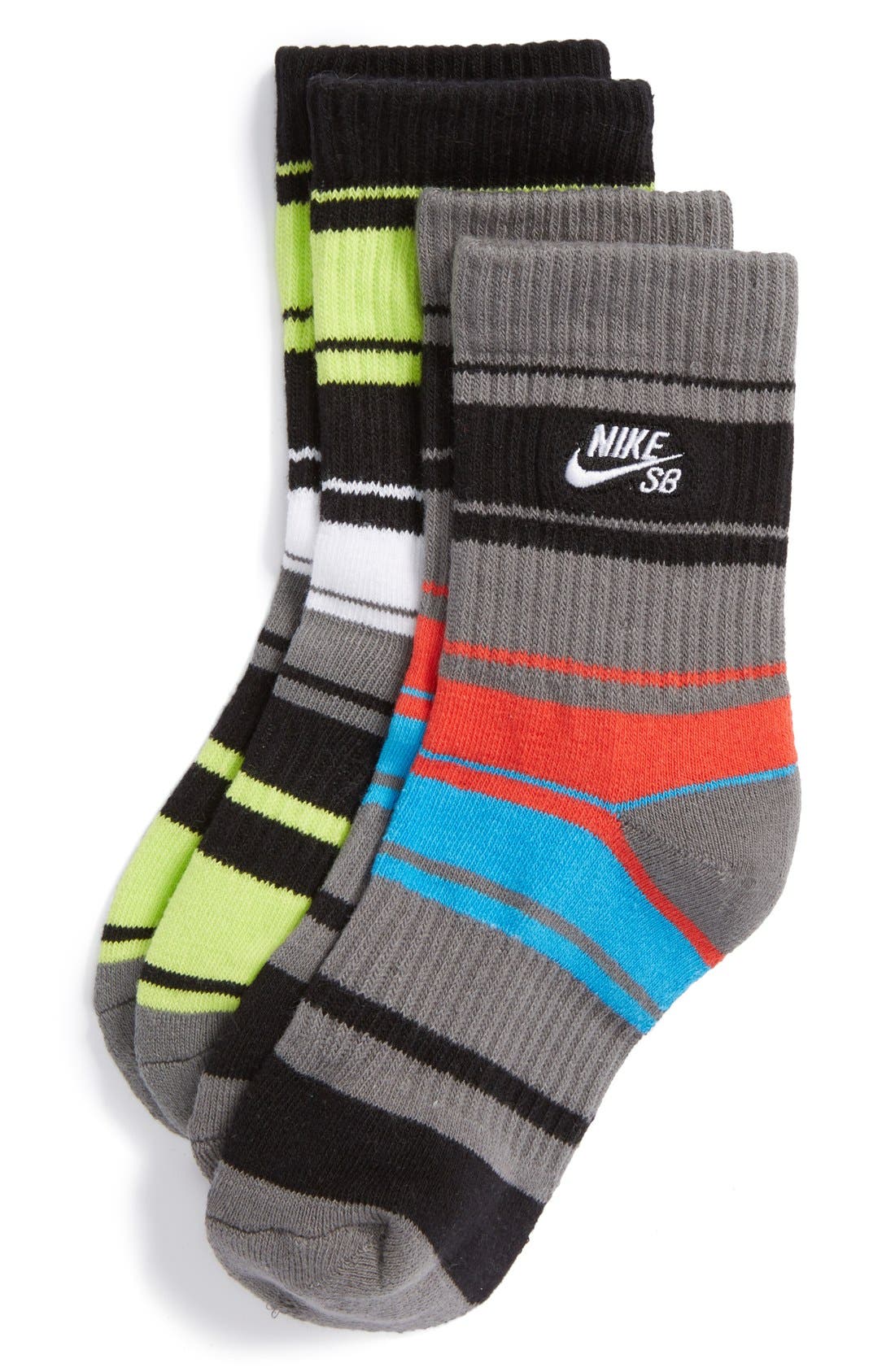 Nike 'SB' Wide Stripe Crew Socks (2Pack) (Big Kid) Nordstrom