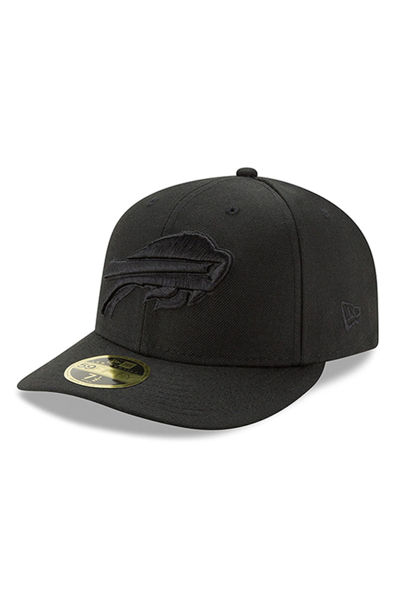 black buffalo bills fitted hat